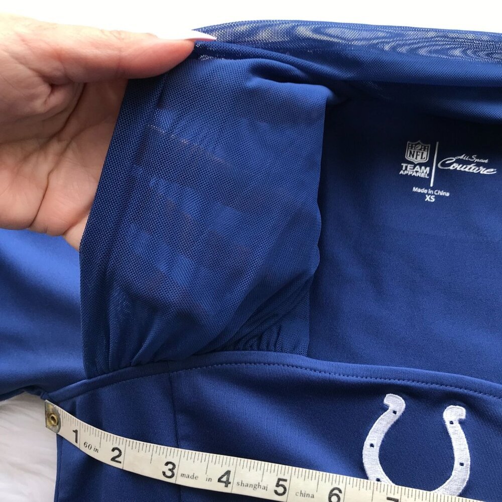 NWT Women's NFL Indianapolis COLTS Long Sleeve Fitted Top Shirt - XS - Picture 6 of 8